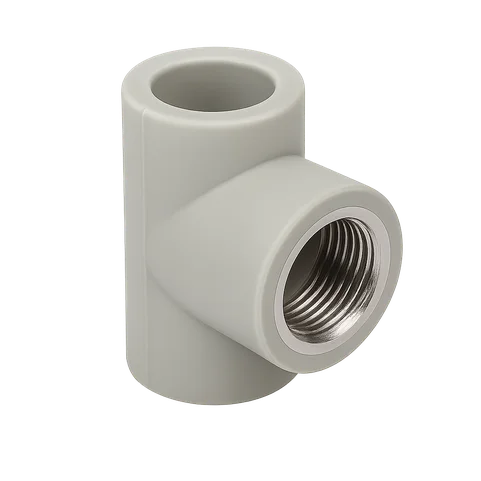 Тройник полипропиленовый комбинированный Ду 25 3/4"